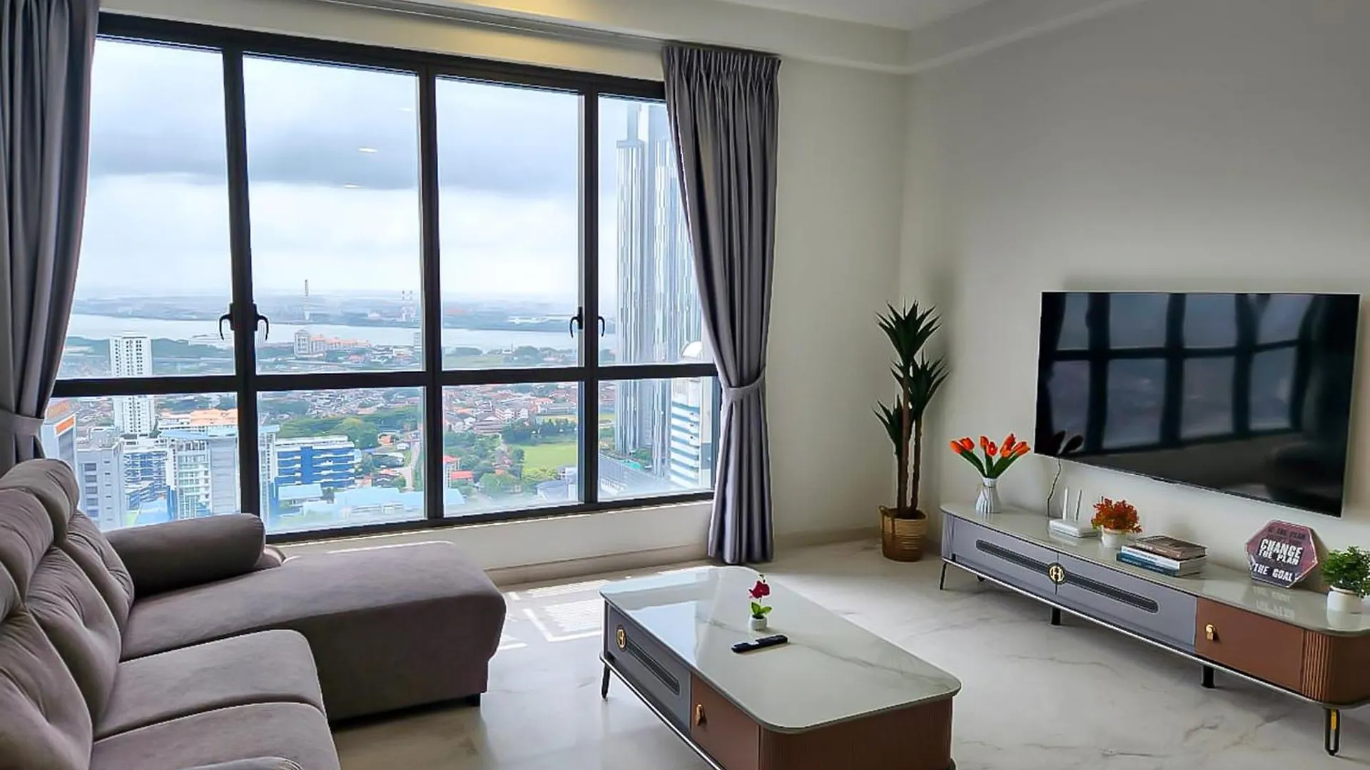 شقة Sky88 Seaview 4Br Indoor Pool-Mahjong-Netflix جوهر بهرو