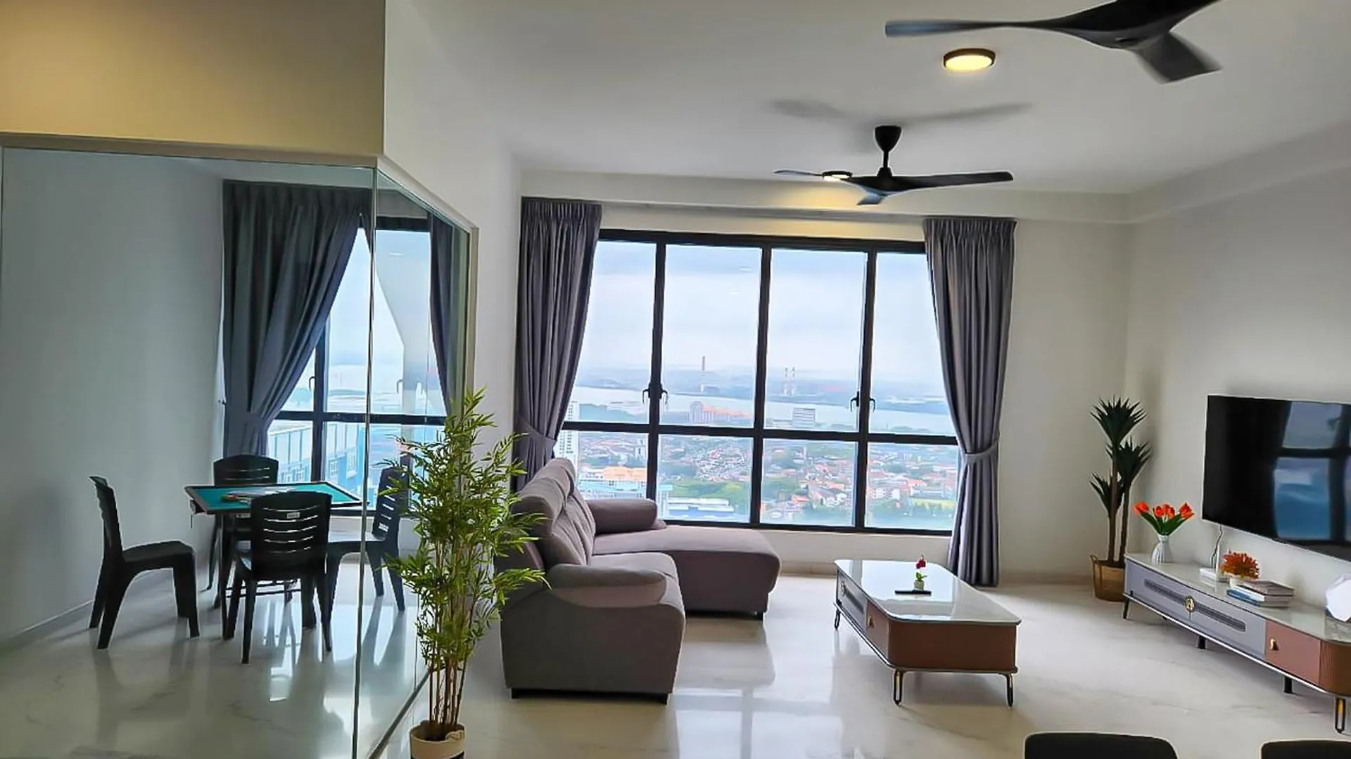 شقة Sky88 Seaview 4Br Indoor Pool-Mahjong-Netflix جوهر بهرو